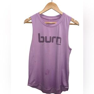 Burn Boot Camp Women’s Purple Workout Tank XS Sleeveless Athletic Gym Top